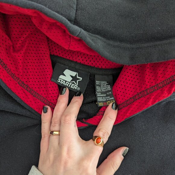 STARTER SLEEVE DETAIL VINTAGE PULLOVER HOODIE - Picture 3 of 3